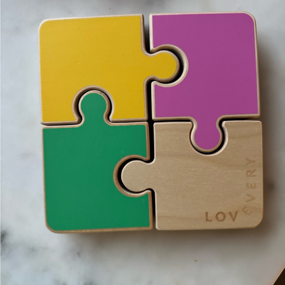 Lovevery Colorful Wooden Jigsaw Puzzle for Kids